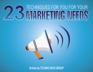 23-TECHNIQUES-FOR-YOU-FOR-YOU- MARKETIN- NEEDS