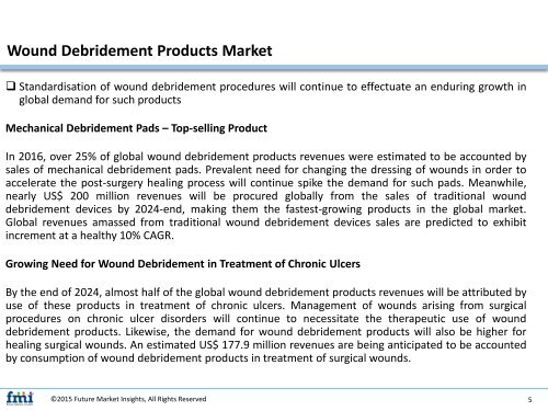 Wound Debridement Products Market