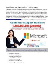 Microsoft Office 365 Technical Support Number Australia