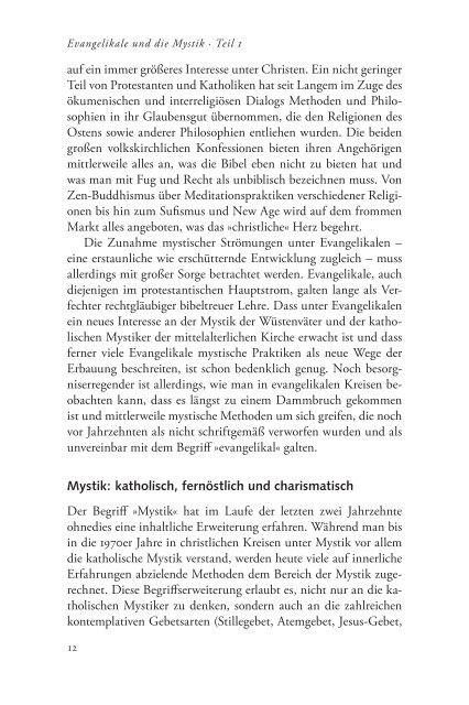 Evangelikale und die Mystik - Auszug