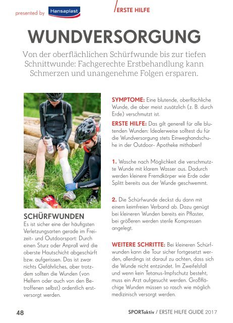 SPORTaktiv Erste Hilfe Guide 2017