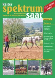 Reiter Spektrum Saar Ausgabe 4-2010