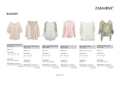 Special Blouse-Zabaione