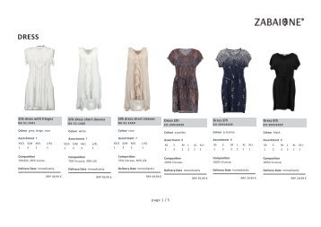 Special Skirt & Dresses-Zabaione