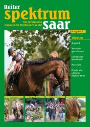 Reiter Spektrum Saar Ausgabe 1-2011