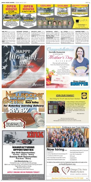 SIOUX CENTER SHOPPER