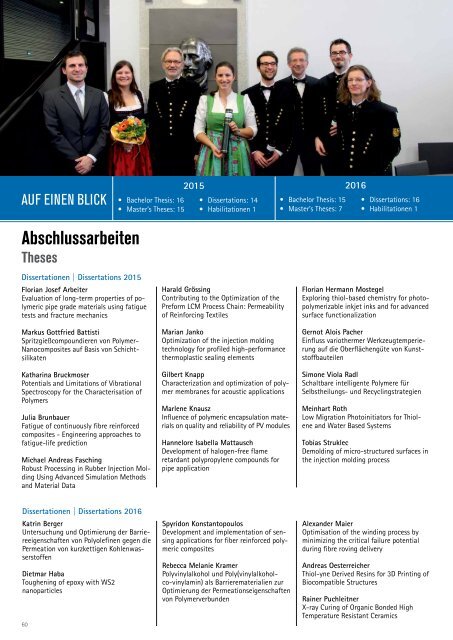 Kunststofftechnik Leoben - Zweijahresbericht 2015 - 2016