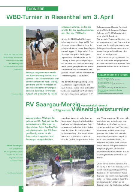 Reiter Spektrum Saar Ausgabe 2-2011