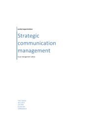 Strategic Communication Management