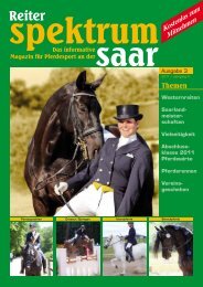 Reiter Spektrum Saar Ausgabe 3-2011