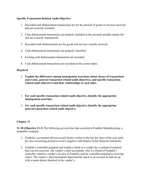 ACCT 444 Week 2 Homework