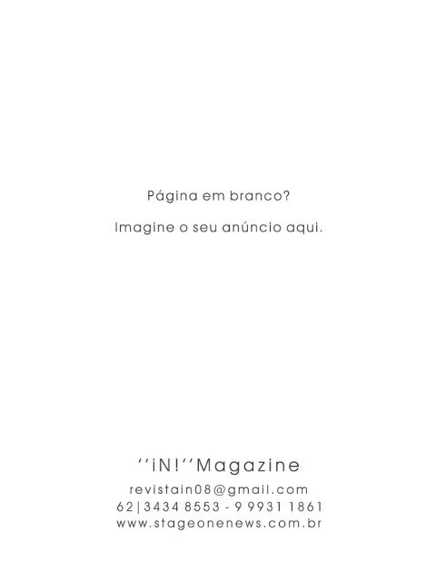 Revista In Magazine Lançamento