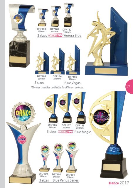 2017 Dance Trophies for Distinction