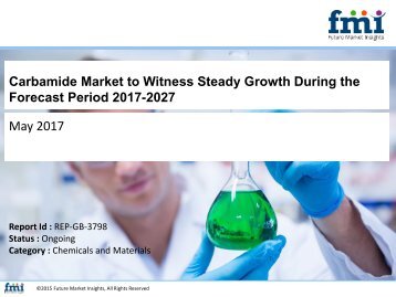 Carbamide Market to Witness Steady Growth During the Forecast Period 2017-2027