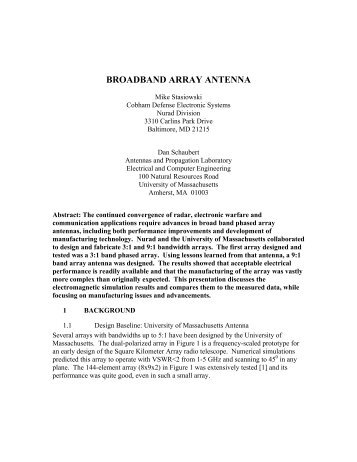 BROADBAND ARRAY ANTENNA