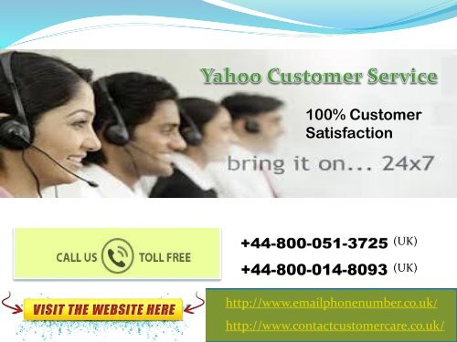 Yahoo Mail Helpline Contact Number UK