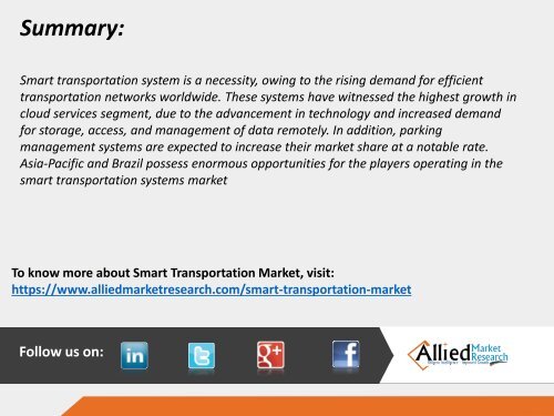 Smart Transportation