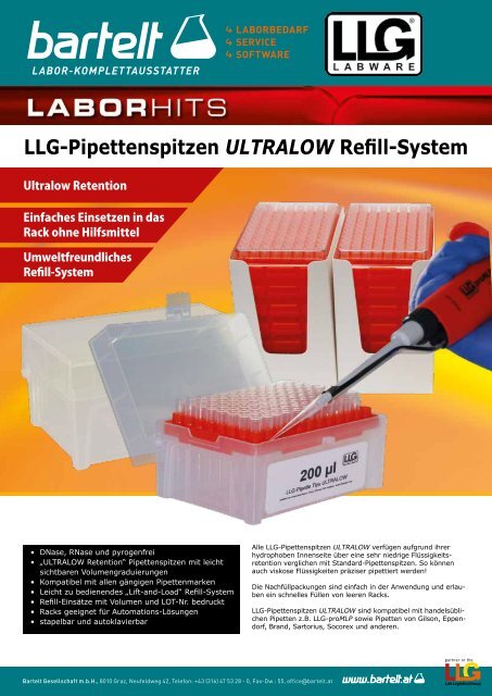 Universal-Pipettenspitzen von LLG