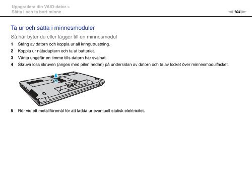 Sony VPCF13L8E - VPCF13L8E Mode d'emploi Su&eacute;dois