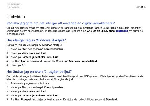 Sony VPCF13L8E - VPCF13L8E Mode d'emploi Su&eacute;dois