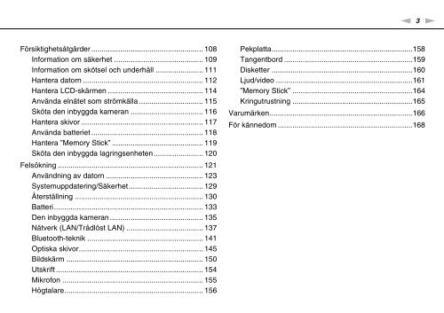 Sony VPCF13L8E - VPCF13L8E Mode d'emploi Su&eacute;dois