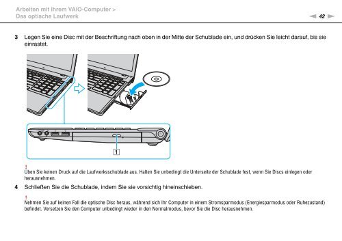 Sony VPCF13L8E - VPCF13L8E Mode d'emploi Allemand