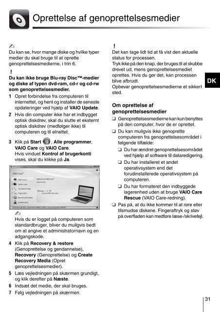 Sony VPCEE3E1E - VPCEE3E1E Guide de d&eacute;pannage Finlandais