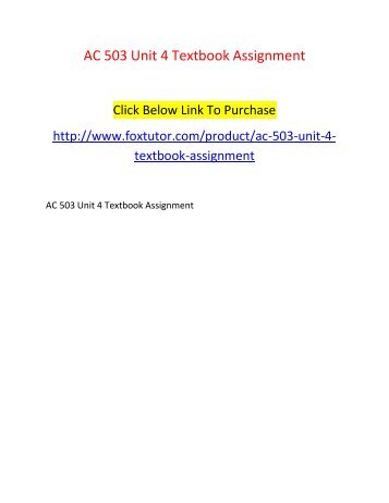 ac551 assignment 1 Open document below is an essay on ac551 unit 3 assignment from anti essays, your source for research papers, essays, and term paper examples. ac551 assignment 1 Open document below is an essay on ac551 unit 3 assignment from anti essays, your source for research papers, essays, and term paper examples.