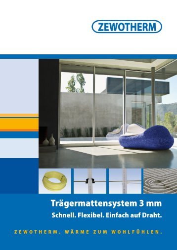 Trägermattensystem 3 mm - Zewotherm