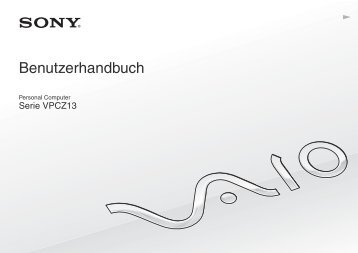 Sony VPCZ13V9R - VPCZ13V9R Mode d'emploi Allemand