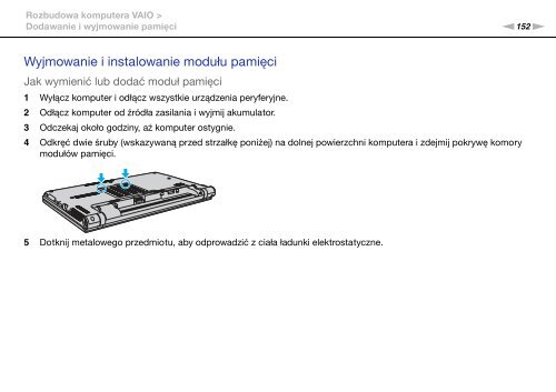 Sony VPCZ13V9R - VPCZ13V9R Mode d'emploi Polonais