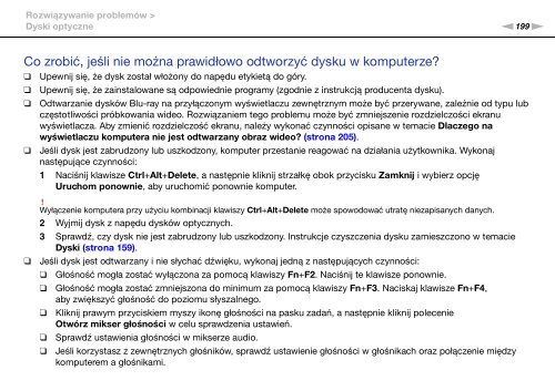 Sony VPCZ13V9R - VPCZ13V9R Mode d'emploi Polonais