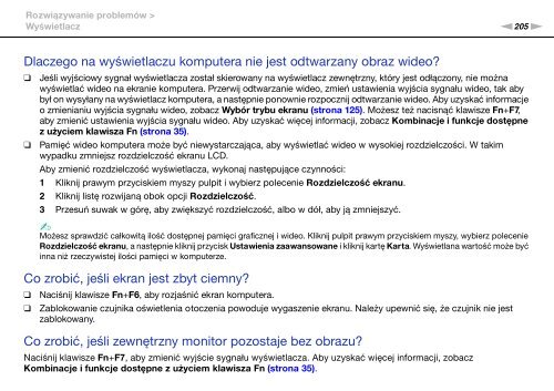 Sony VPCZ13V9R - VPCZ13V9R Mode d'emploi Polonais