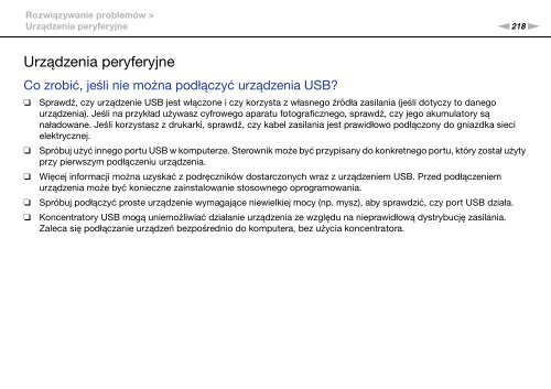 Sony VPCZ13V9R - VPCZ13V9R Mode d'emploi Polonais