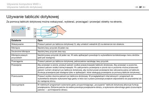 Sony VPCZ13V9R - VPCZ13V9R Mode d'emploi Polonais