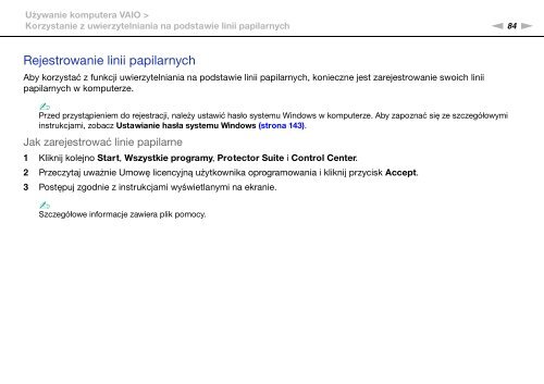 Sony VPCZ13V9R - VPCZ13V9R Mode d'emploi Polonais