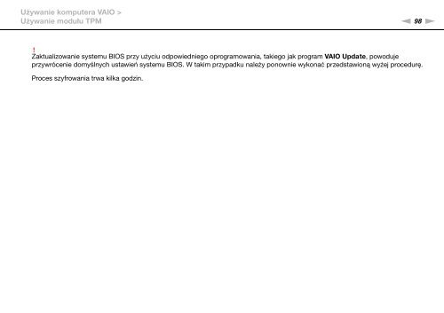 Sony VPCZ13V9R - VPCZ13V9R Mode d'emploi Polonais