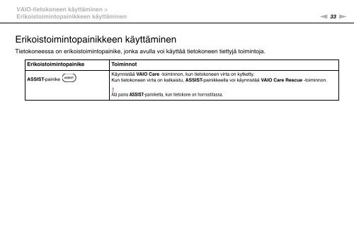 Sony VPCEF3S1E - VPCEF3S1E Mode d'emploi Finlandais