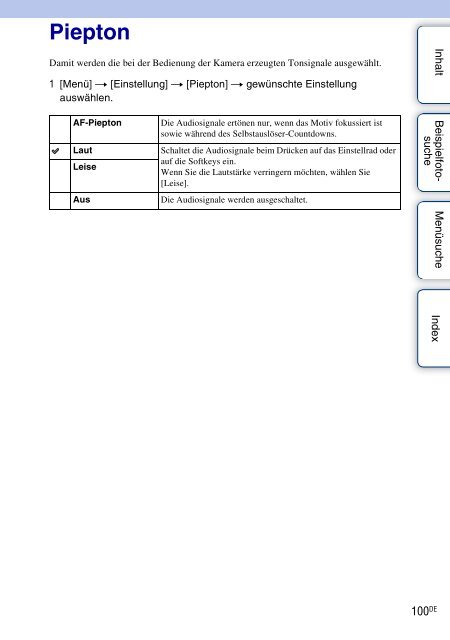 Sony NEX-5K - NEX-5K Guide pratique Allemand