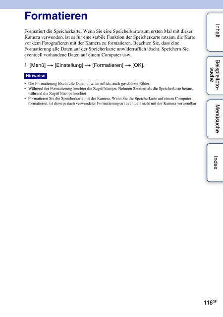 Sony NEX-5K - NEX-5K Guide pratique Allemand