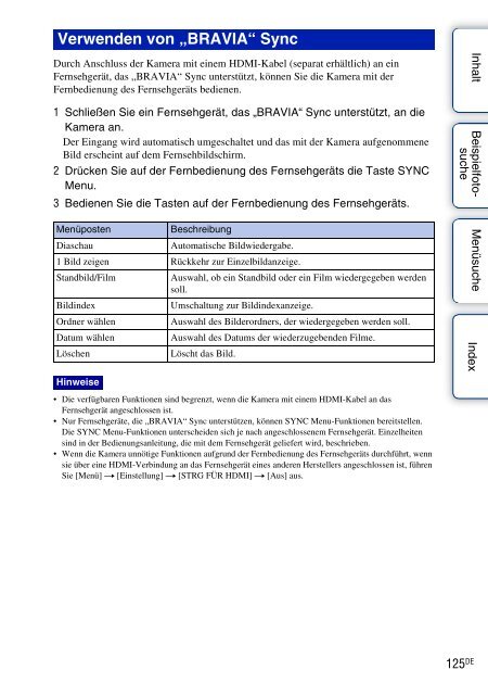 Sony NEX-5K - NEX-5K Guide pratique Allemand