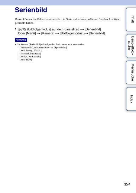 Sony NEX-5K - NEX-5K Guide pratique Allemand