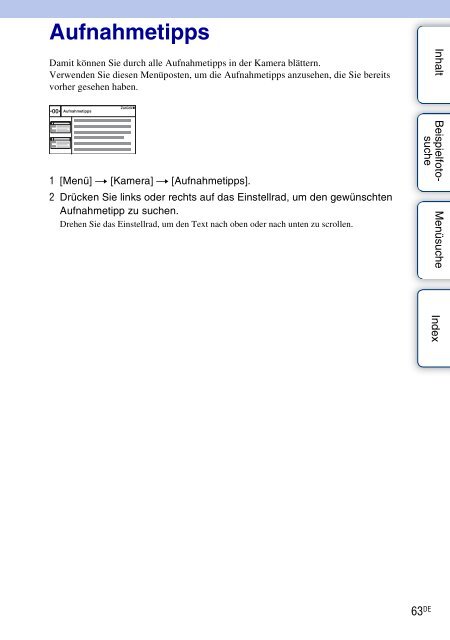 Sony NEX-5K - NEX-5K Guide pratique Allemand