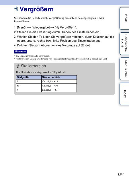 Sony NEX-5K - NEX-5K Guide pratique Allemand