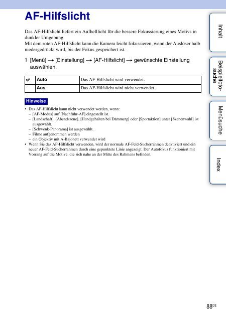 Sony NEX-5K - NEX-5K Guide pratique Allemand