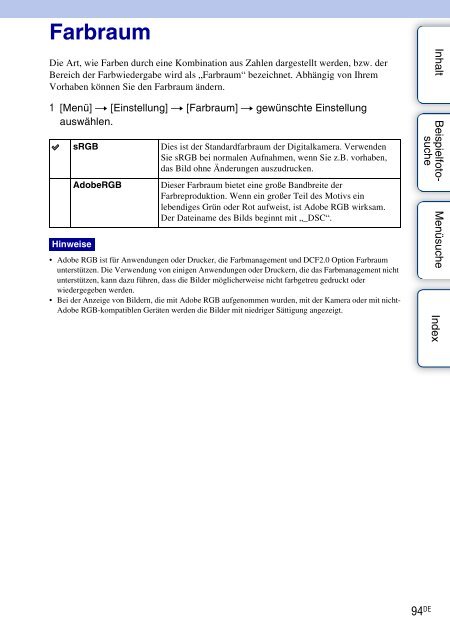 Sony NEX-5K - NEX-5K Guide pratique Allemand