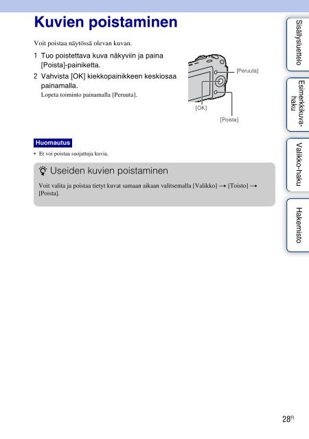 Sony NEX-5K - NEX-5K Guide pratique Finlandais