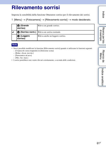 Sony NEX-5K - NEX-5K Guide pratique Italien