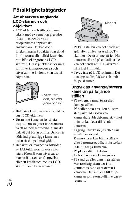 Sony NEX-5K - NEX-5K Consignes d&rsquo;utilisation Su&eacute;dois