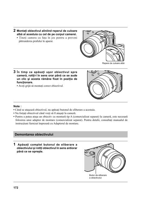 Sony NEX-5K - NEX-5K Mode d'emploi Roumain